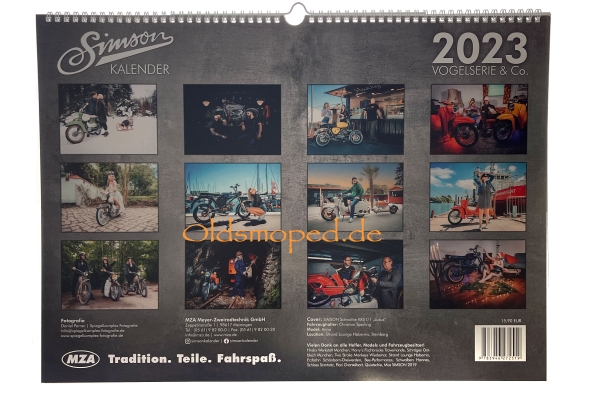 Simson Fotokalender (Vogelserie ) 2023